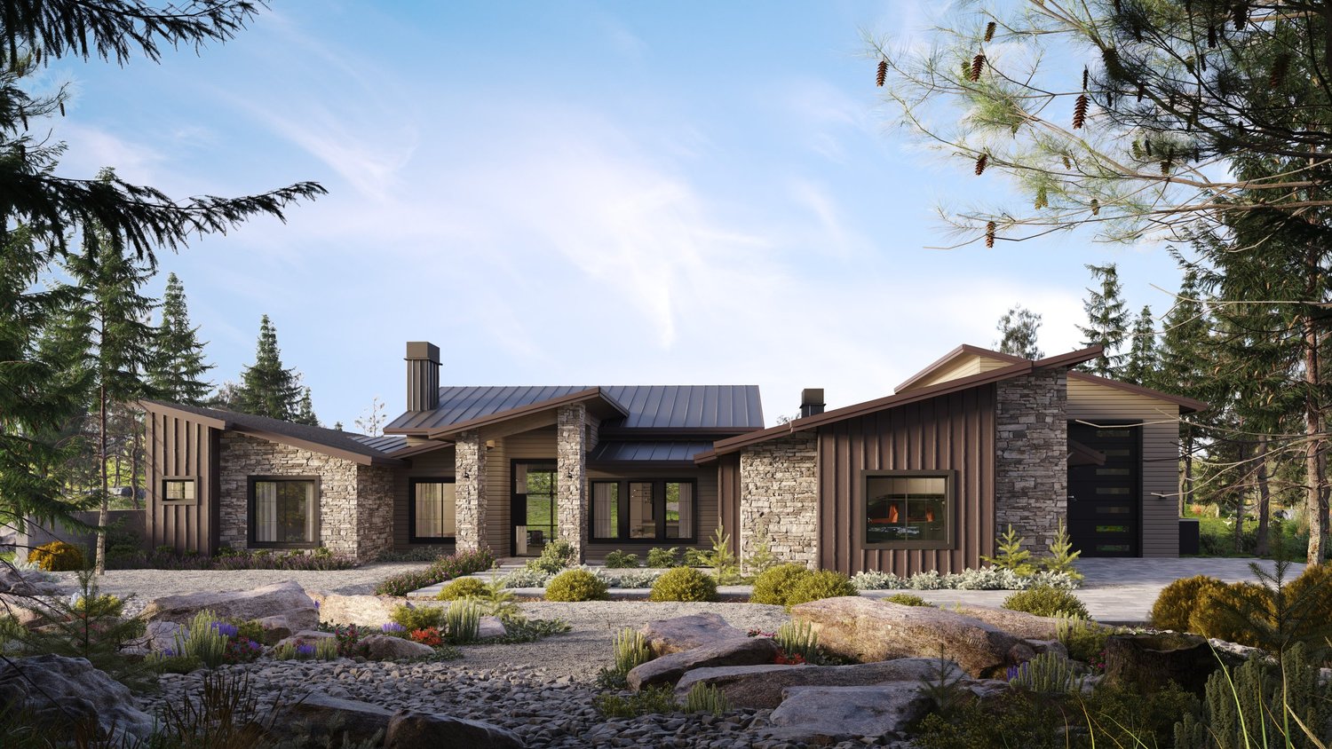 Clear Fork Estate, custom home by Usonia Design Build in Prescott, AZ