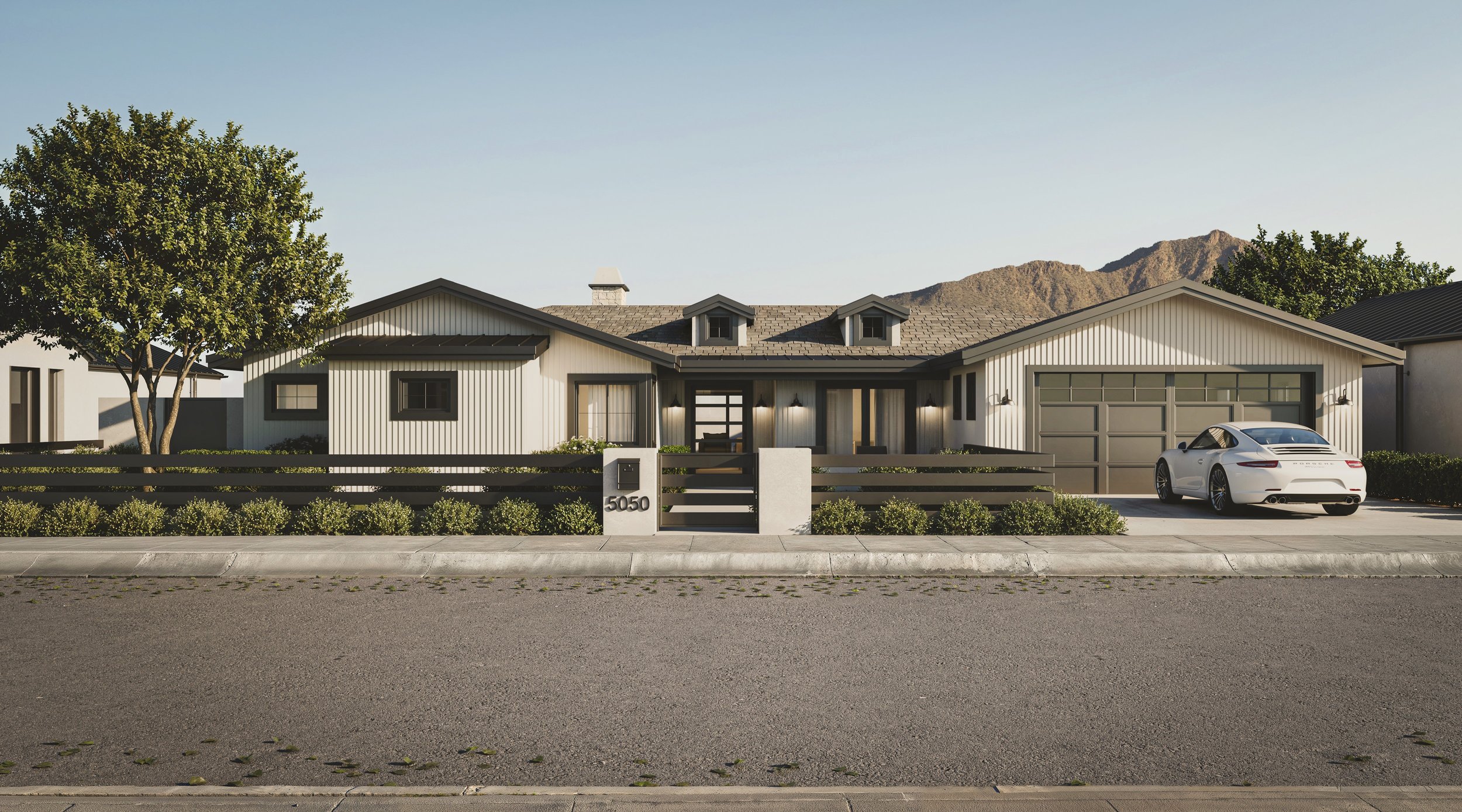 E WELDON AVE, custom home by Usonia Design Build in Arcadia, AZ