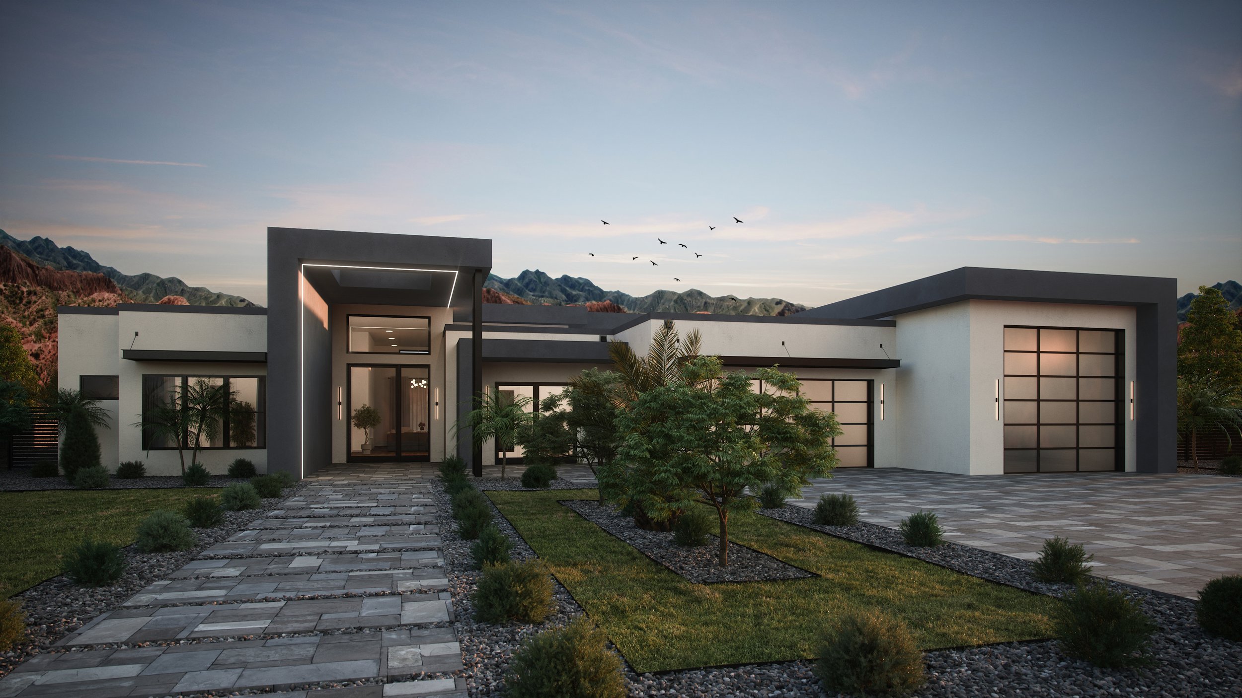 N 202ND DRIVE, custom home by Usonia Design Build in Buckeye, AZ