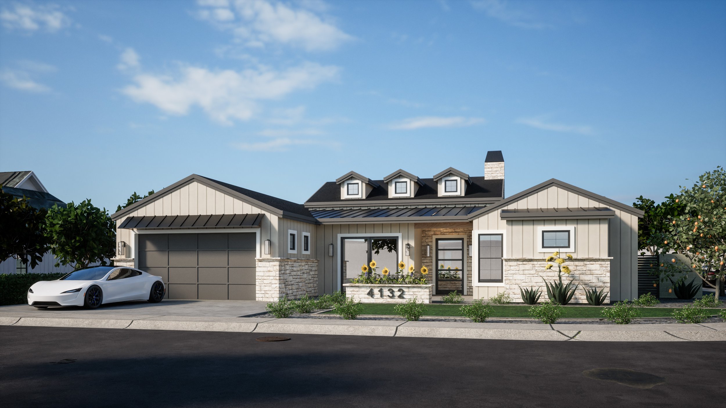 N 44TH PL, custom home by Usonia Design Build in Phoenix, AZ