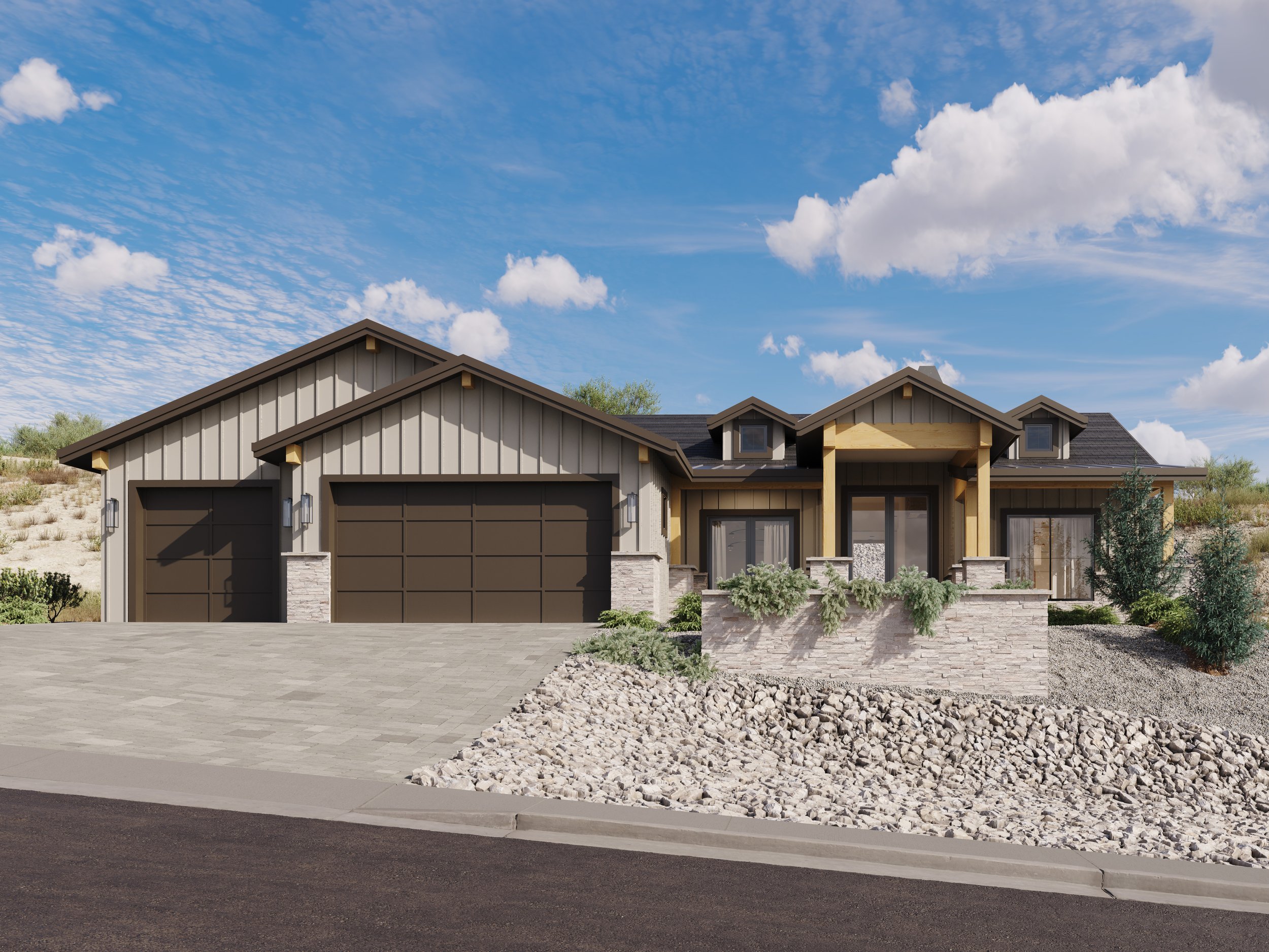 SUNRISE, custom home by Usonia Design Build in Prescott, AZ