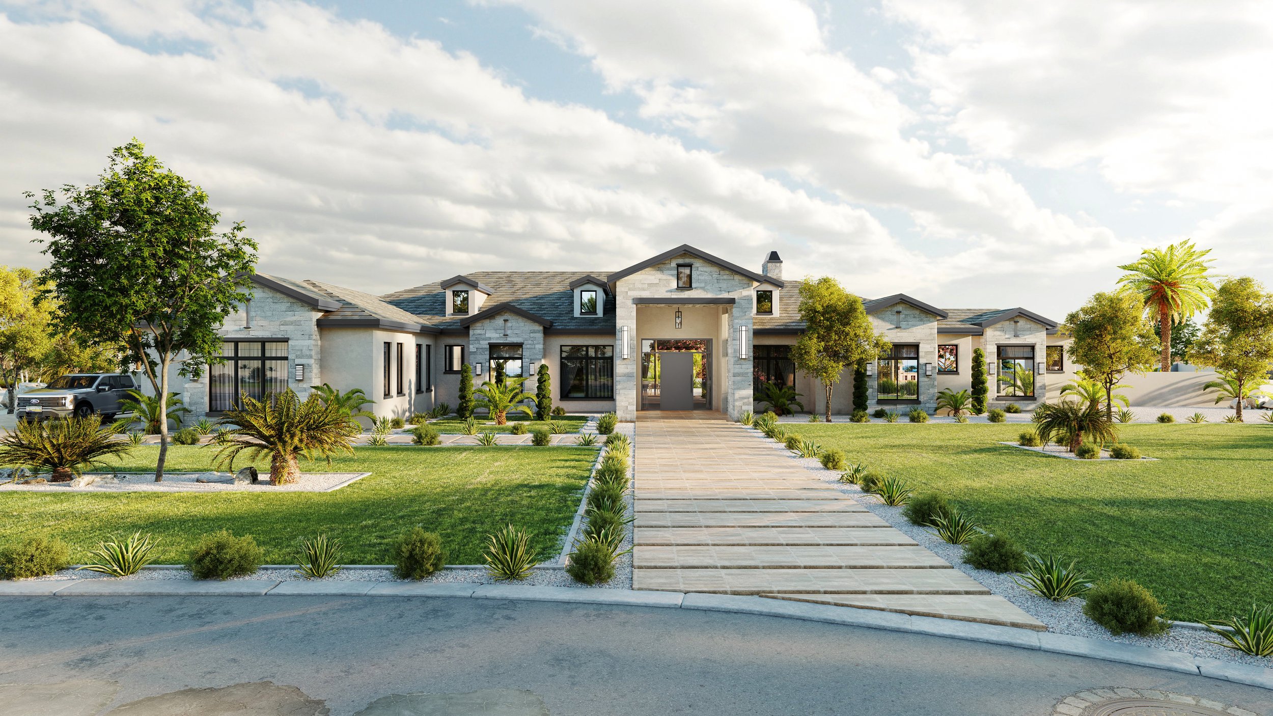W PAPAGO ST, custom home by Usonia Design Build in Goodyear, AZ