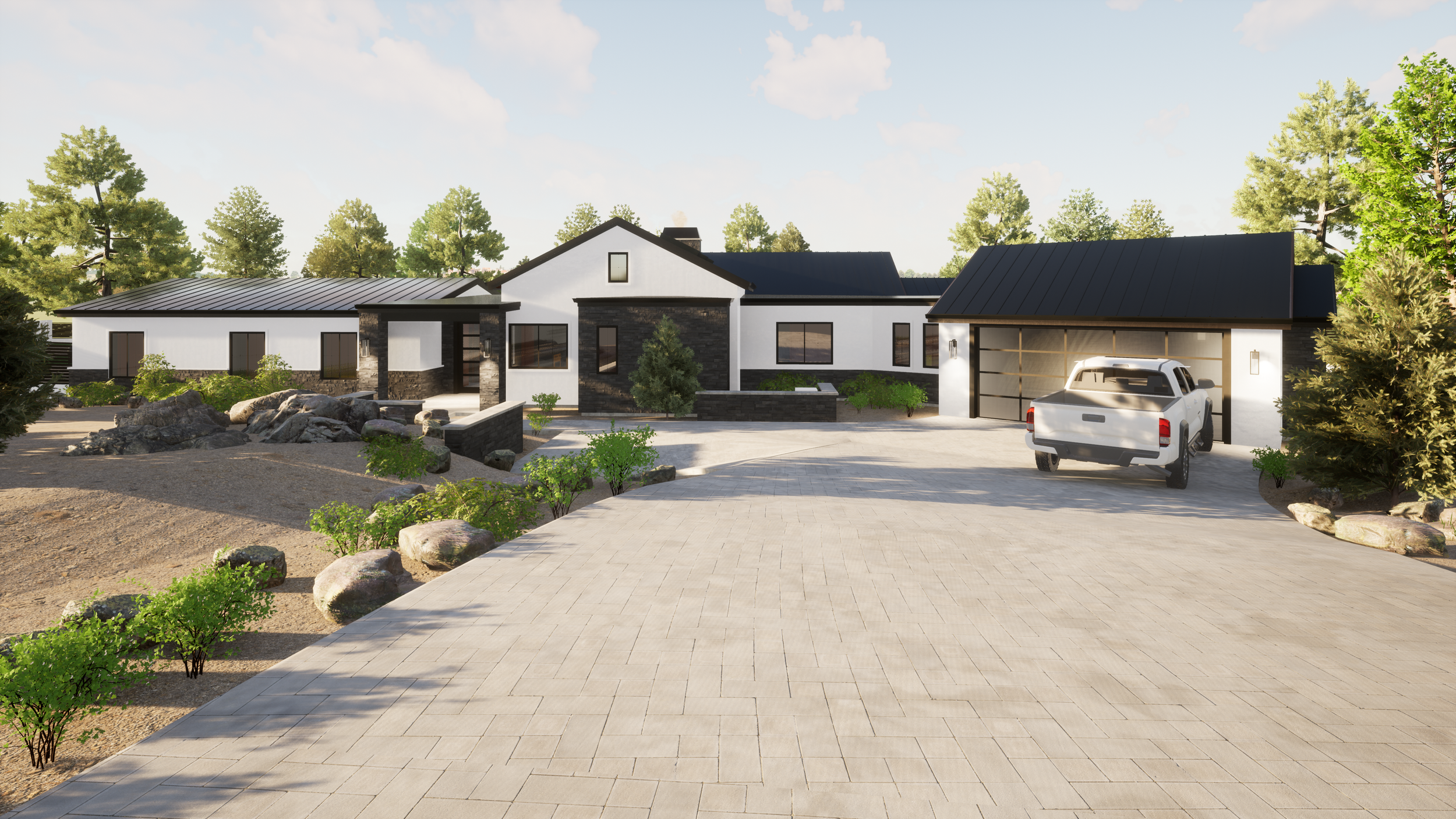 WILLIAMSON VALLEY, custom home by Usonia Design Build in Prescott, AZ