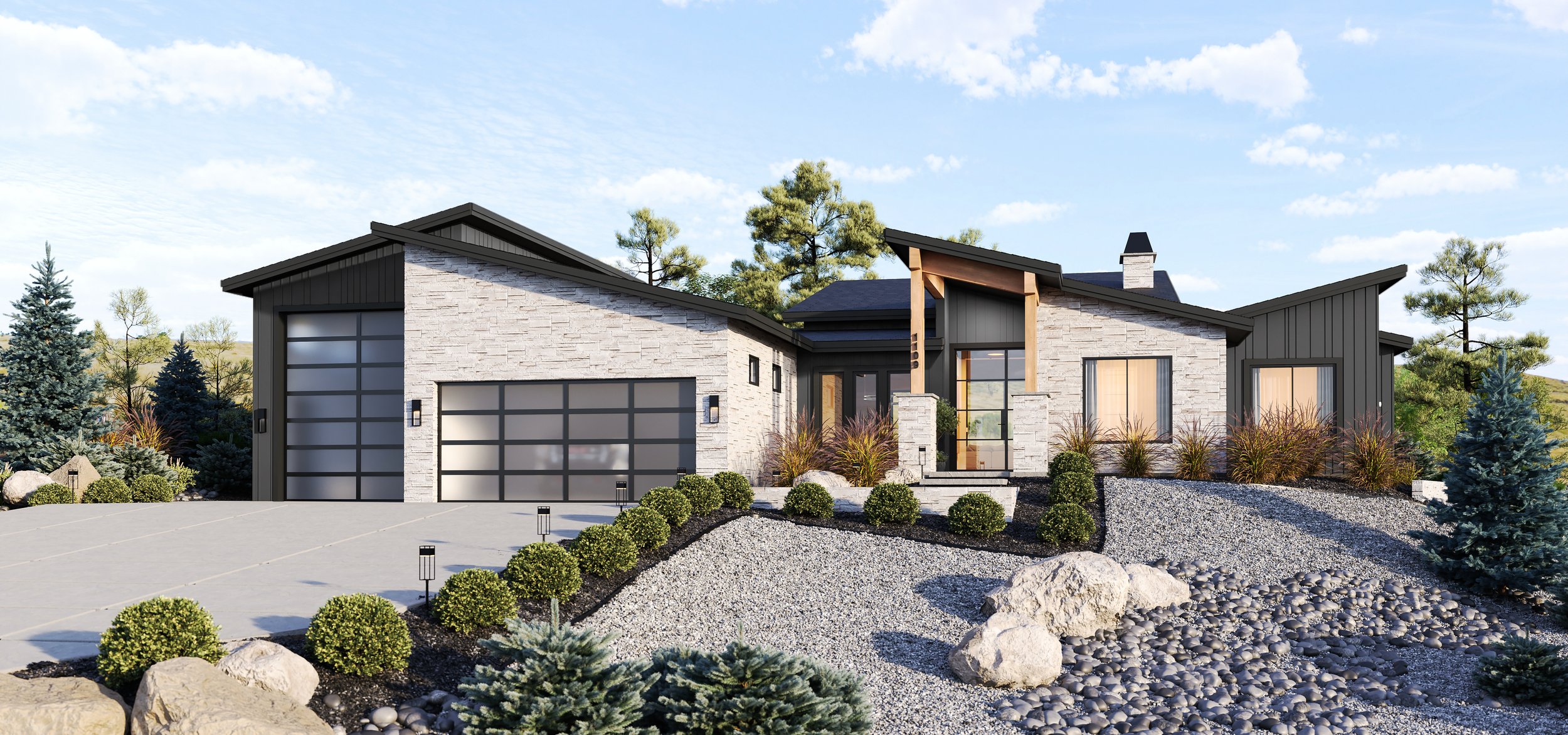 YAVAPAI MODERN, custom home by Usonia Design Build in Prescott, AZ